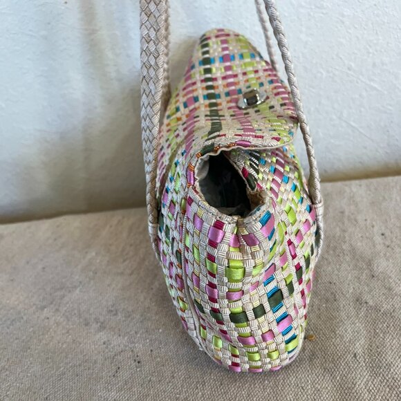 The Sak Woman's Woven Ribbon Bohemian Festival Mini Shoulder Bag - Picture 3 of 10